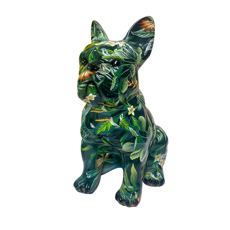 Doodle french bulldog figurine