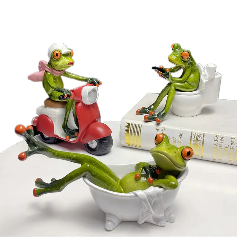 Leggy Frog Figurines